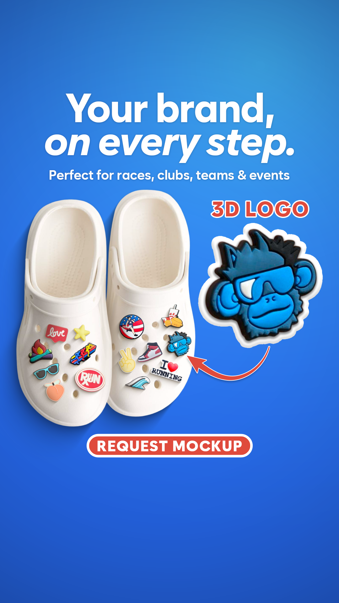 Custom Shaped Shoe Charms