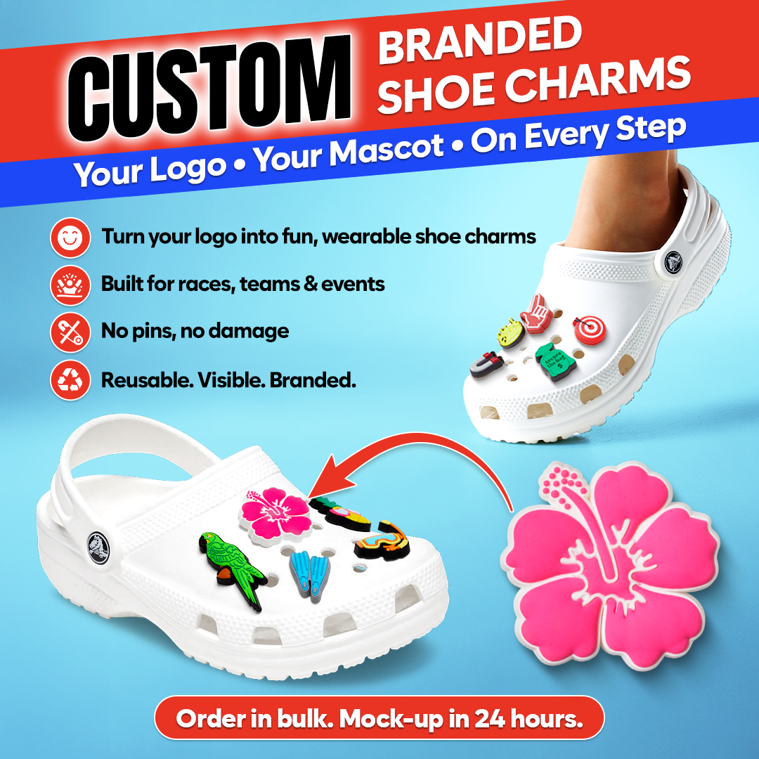 Custom Shaped Shoe Charms