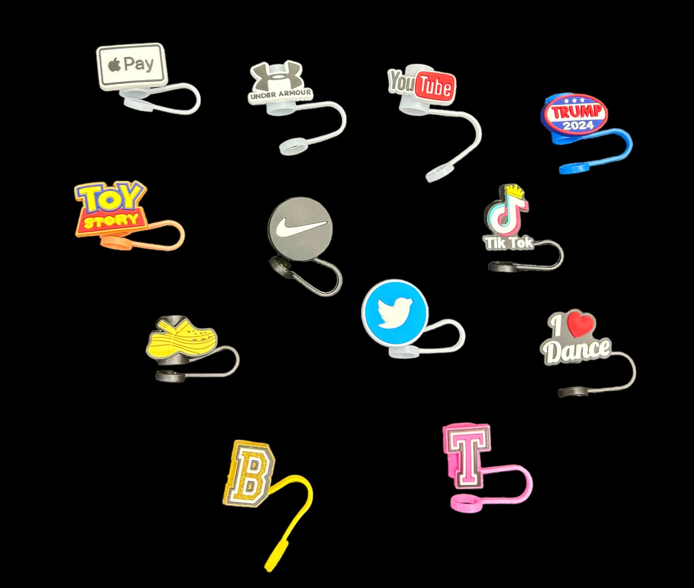 Custom Shaped Straw Toppers