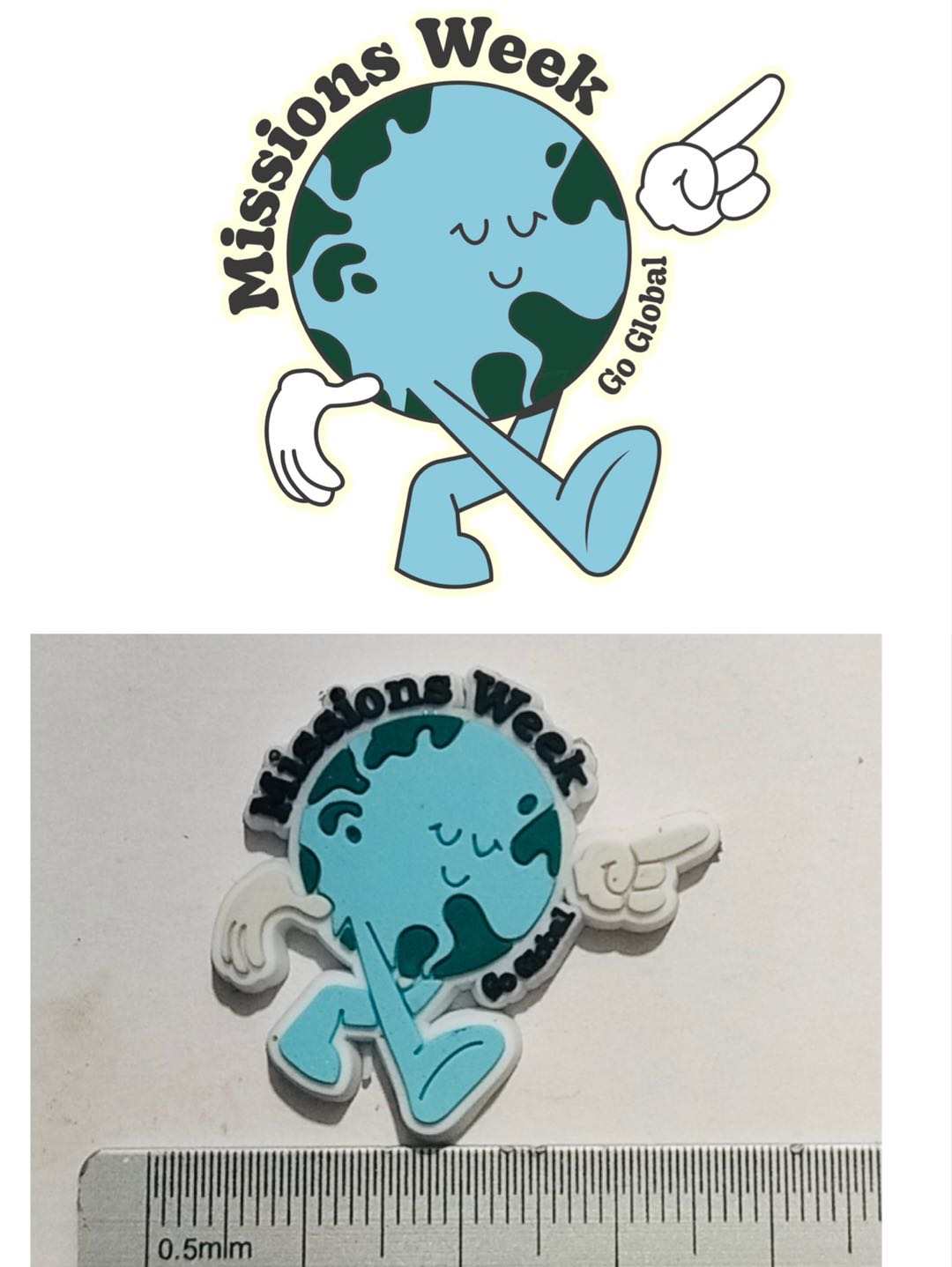 Custom Shaped Shoe Charms